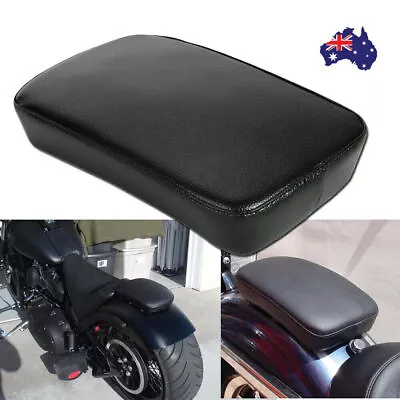 For Harley Motorcycle Black Rear Fender Passenger Pillion Pad Seat 8 Suction Cup • $22.95