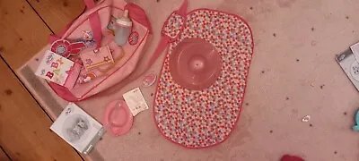 Baby Born Doll And Bag Set Immaculate Incl Bag Mat Dummy Bottle Spoon/food • £15