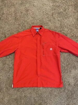 Vintage Mecca Running Wolves M-Star Moto Unit Long Sleeve Shirt Red XL • $20