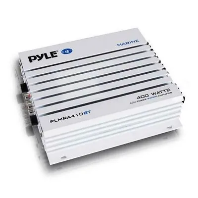 PLMRA410BT Marine Yacht Waterproof Bluetooth Amplifier 400 Watt 4-Channel Amp • $54.56