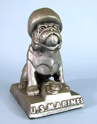 U.s. Marine Corps Bulldog Statue Vintage Usmc Mascot Figurine Paperweight • $44