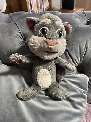 Talking Tom Cat Repeats Voice Sounds Soft Toy Plush 9  2014  Works! • £8.99