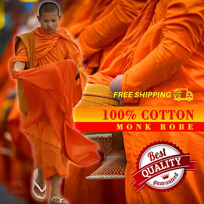 Buddhist Monk Robe Theravada Meditation Costume Puja Sivru Religious Monk Wear • $44.99