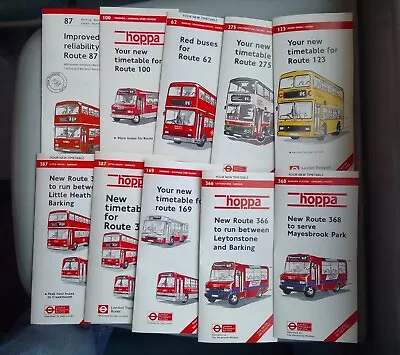 LondonBus Timetable Leaflets Bundle 99 • £5