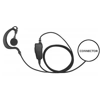 1-Wire Earhook Fiber Cord Earpiece Inline PTT For Motorola EX GL GP PRO Series • $59.99