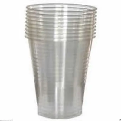 1500x Clear Disposable Plastic Cups 7oz Cold Drink Tumbler Water Juice Party SAL • £23