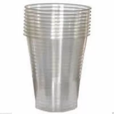 1500x Clear Disposable Plastic Cups 7oz Cold Drink Tumbler Water Juice Party SAL • £23