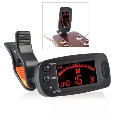 USA LCD Clip-on Electronic Digital Guitar Chromatic Bass Violin Ukulele Tuner • $11.88