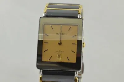 Rado Diastar Ceramic/Gold Women's Watch Quartz Vintage 160.0281.3 RAR Pretty 3 • $973.75