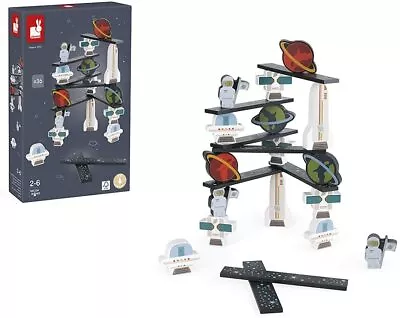 £21.47 • Buy Janod Space Building Set Kid's Creative Activity Early Learning Wooden Toy 