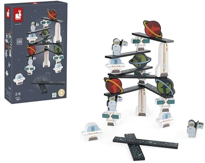 £21.47 • Buy Janod Space Building Set Kid's Creative Activity Early Learning Wooden Toy 