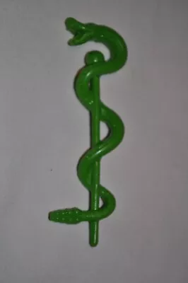 MOTU King Hiss GREEN SNAKE FACE STAFF ONLY Malaysia Masters Of The Universe 1986 • $8.75