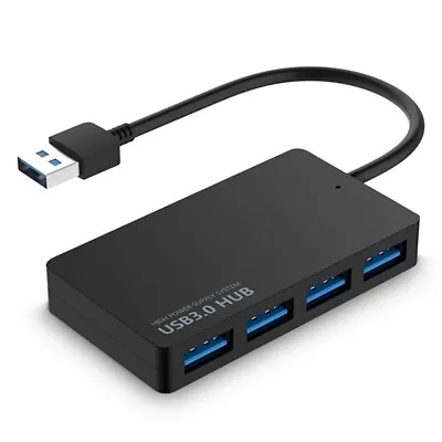 $15.90 • Buy 4 Port Multi USB 3.0 Hub High Speed Slim Compact Expansion Smart Splitter AU