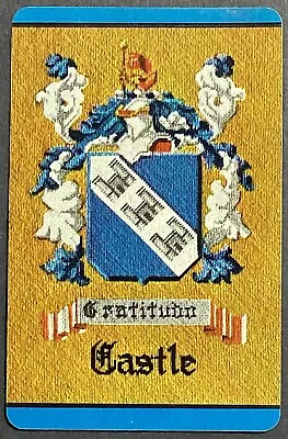 Castle Family Crest Vintage Single Swap Playing Card Jack Diamonds • $1.95
