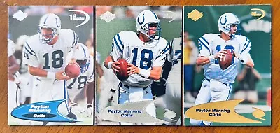 1998 Edge Odyssey #212 Peyton Manning Rookie Card LOT OF 3 1st 2nd & 3rd Quarter • $9.99