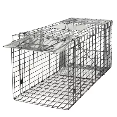 Durable Steel Humane Animal Trap 32 X12.5 X12  Smoothed Inside Safe For Rodent • $33.58