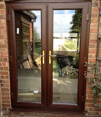 UPVC French Doors | 1100mm-1200mm | White Brown Oak Grey Black #0245 • £553.85