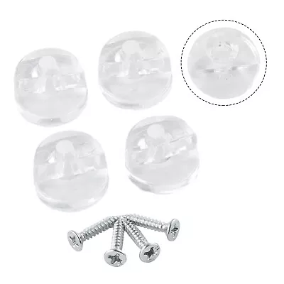 Protective And Tight Fit Mirror Wall Clips For 4mm Thick Glass Set Of 4 • £4.15