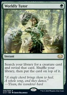 $31.95 • Buy Magic The Gathering MTG Worldly Tutor (6) Commander Collection Green   NM