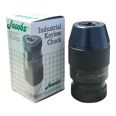 Heavy Duty  Keyless Drill Chuck Jacobs Industrial 16mm Chuck 3-16mm J16 5/8x16 • £79.99