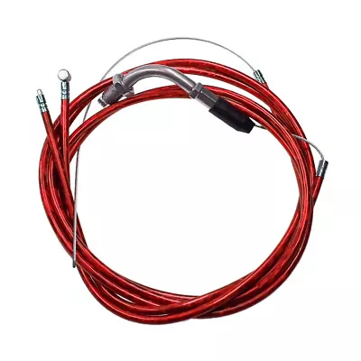 Red Clutch Cable Throttle Cable Kit For 49cc 60cc 66cc 80cc Motorized Bike • $9.99