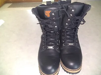 Milwaukee Leather Biker Boots Men’s Size 12  Side Zip • $75