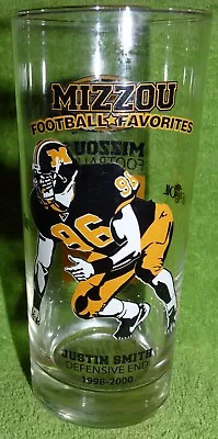 Missouri Tigers Mizzou Football Favorites Justin Smith MFA Oil Break Time Glass • $7.99