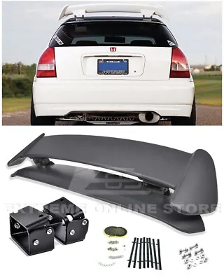 For 96-00 Civic EJ6 Type-R CTR Rear Roof Wing Spoiler W/ BLACK Alex Tilt Bracket • $139.98