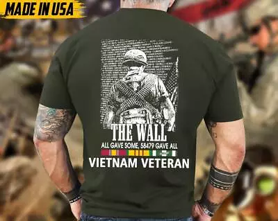 6 Color The Wall All Gave Some Gave All Vietnam Veteran Shirt Vietnam War • $22.99