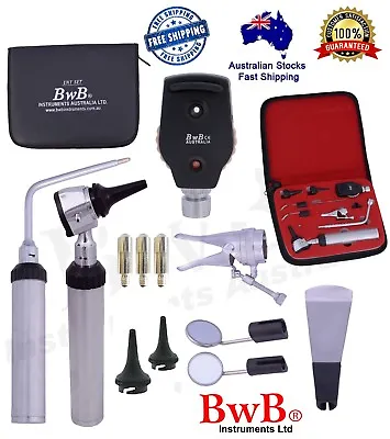 ENT Opthalmoscope Ophthalmoscope Otoscope Nasal Larynx Diagnostic Set CE BwB • $64.99