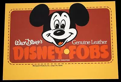Disneyland Counter Display Sign Mickey Mouse 1971 Merchandise Walt Disney WDP • $24