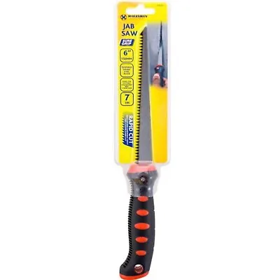 Sharp Jab Saw Jabsaw Plaster Board Dry Wall Hand Padsaw Pruning Saw Rubber Hand • £7.98