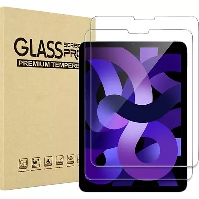 2X Tempered Glass Screen Protector For IPad 10th 9th 8th 7th 6th 5th Gen Air 4 5 • $13.89