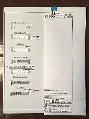 Heading System Interconnect Schematic To S-Tec 20/30 Autopilot • $98.84