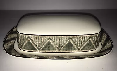 Mikasa Villagio Intaglio Butter Dish &  Cover 2 Piece Set • $12.99