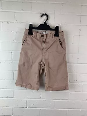 £5 • Buy ZARA Boys Tan Coloured Chino Shorts Size 10 (140cm) #RS