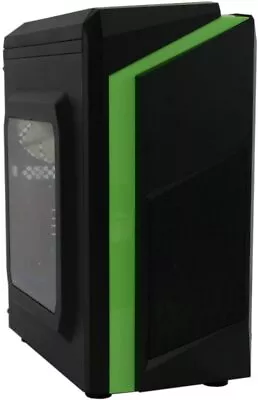 £29.95 • Buy CiT F3 F3 Micro-ATX PC Gaming Case - Black/Green