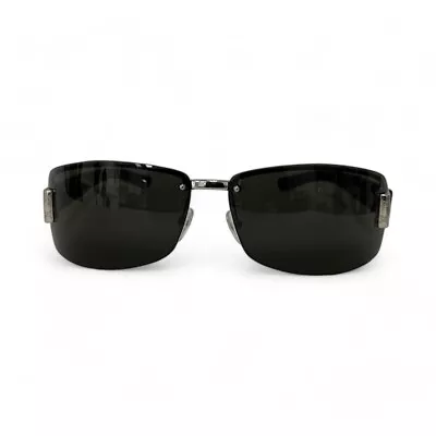 90s GUCCI GG 1801/S NN6 65-13-120 Black Plastic Arm Half Frame Sunglasses G26 • £14.50