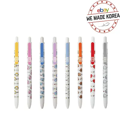 BT21 Character Black Ink Gel Pen Monopoly K-Pop Official Authentic Goods • £12.07