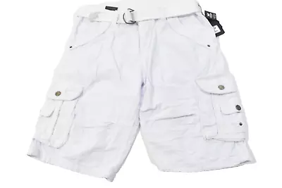 XRay Jeans Mens Cargo Shorts With Belt New 36 White Pockets • $19.99