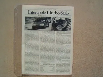 1984 Saab 900 Apc   ***original Article / Specs*** • $11.95