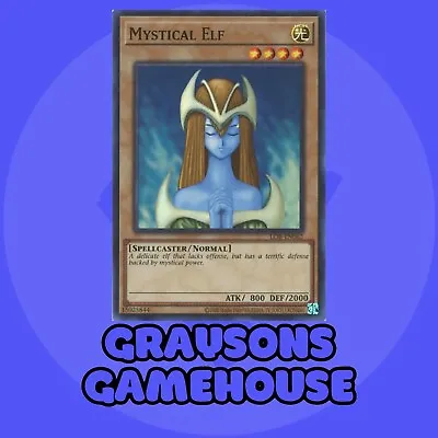 YuGiOh - Mystical Elf - LOB-EN062 - Super Rare - Near Mint • $2.80