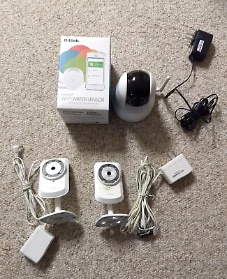 Wi-Fi Water Sensor And 3 D-Link Cameras • $45
