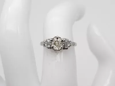 Antique 1920s $10000 2ct Old Mine Cut Diamond Platinum Wedding Ring RARE • $3950