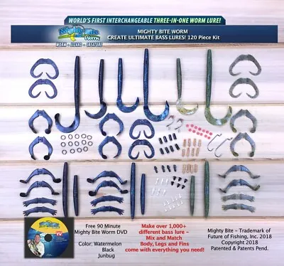 Mighty Bite Worm Kit - 150 Pieces  • $19.99