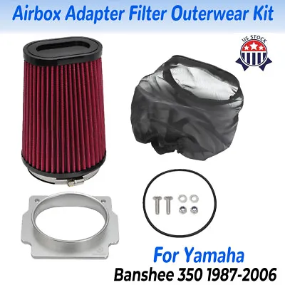 Pro Flow Air Filter Intake Box Kit For Yamaha Banshee YFZ350 1987-06 New Replace • $38.99