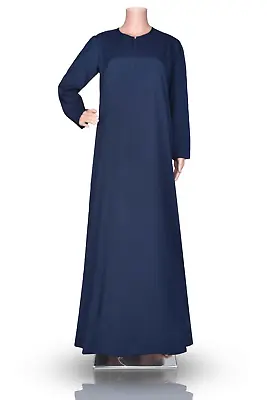 Plain Abaya UK Sizes 8 - 28 - Length 48 - 62  Dress Burqa Kaftan Farasha Jilbab • £13.99