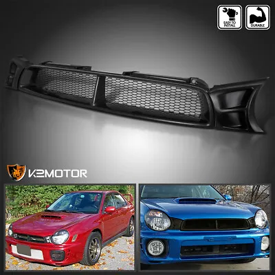 Fits 2002-2003 Subaru Impreza WRX Sti Front Black Mesh Style Hood Grille 02-03 • $48.38