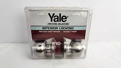 Yale Fortitude Collection Interior Locking Door Knob Set Of 2 W/ Accessories • $16.49