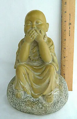 Vintage Resin Monk Statue / Figurine 8  • $24